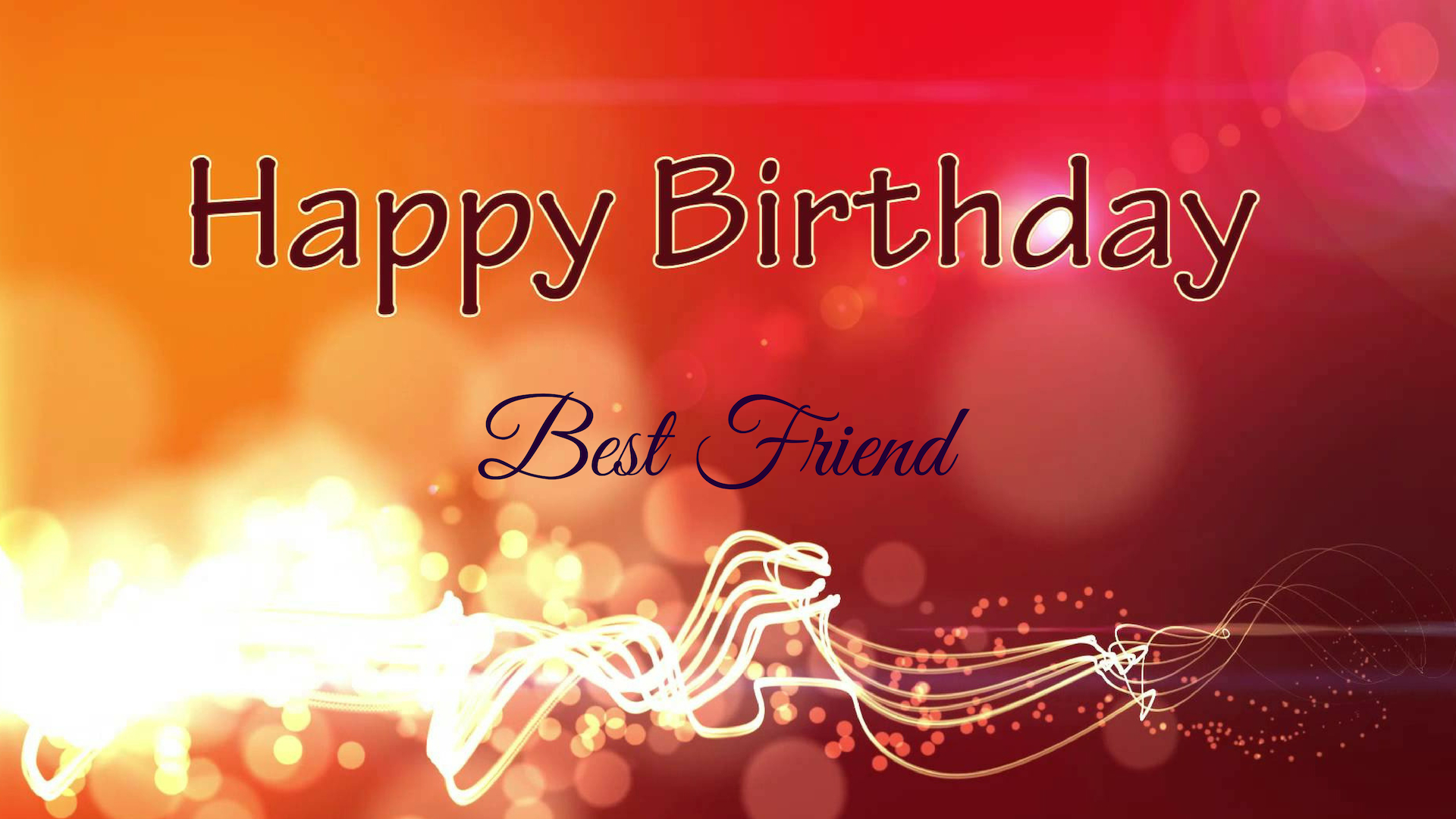 Birthday Wishes For Best Friend Background