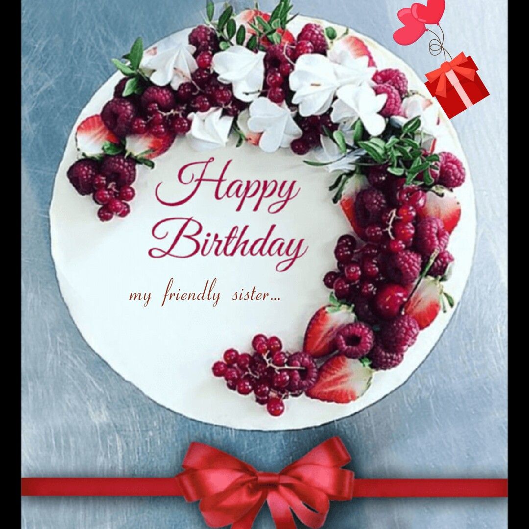 Cake With Flowers And Berries - HD Wallpaper 