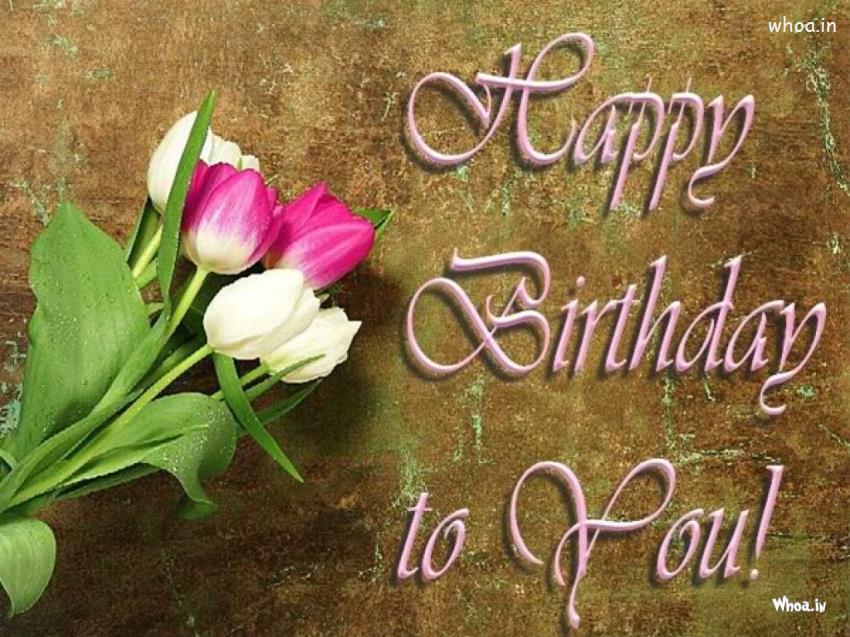 Happy Birthday Flower Hd Wallpaper - Birthday Image Hd Flower - HD Wallpaper 