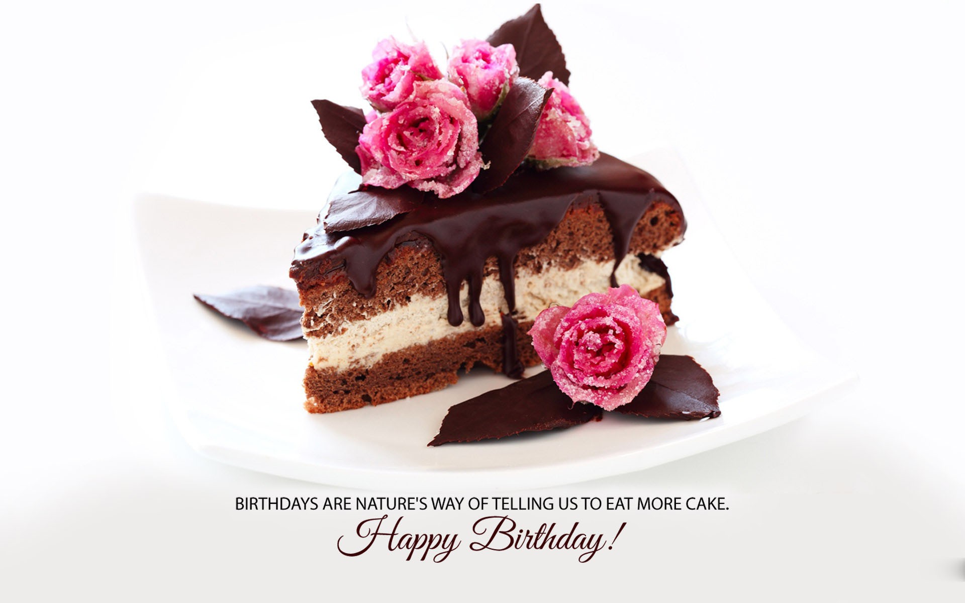 Happy Birthday Quotes Cake With Wallpapers And Backgrounds - Quotes With Birthday Cake - HD Wallpaper 
