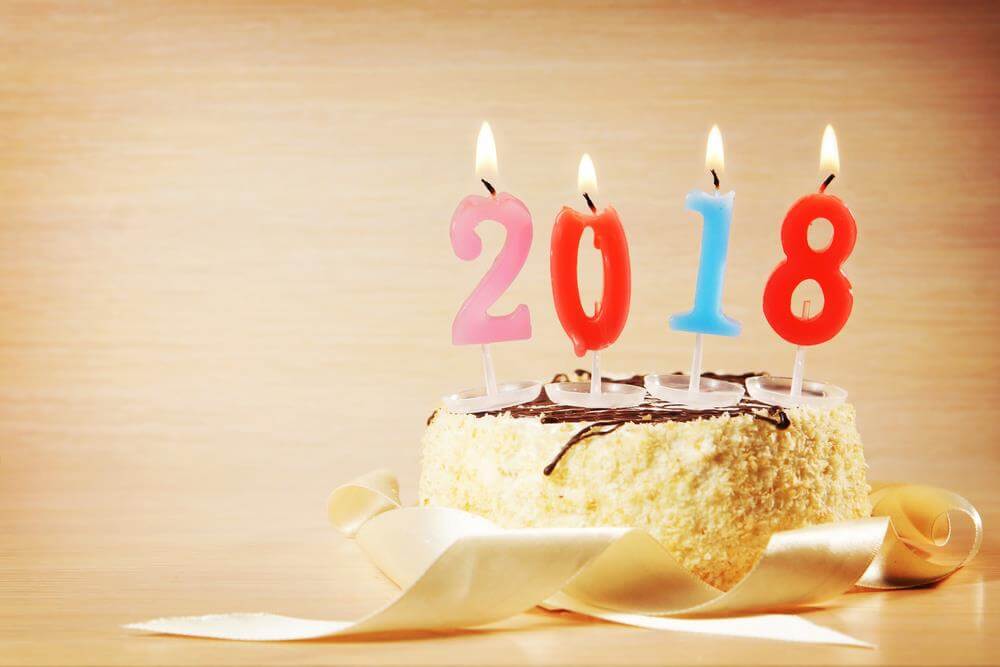 Cake New Year 2018 Wallpaper Image To Wish - Листівки Вітальні З Днем Народження 21річчя - HD Wallpaper 