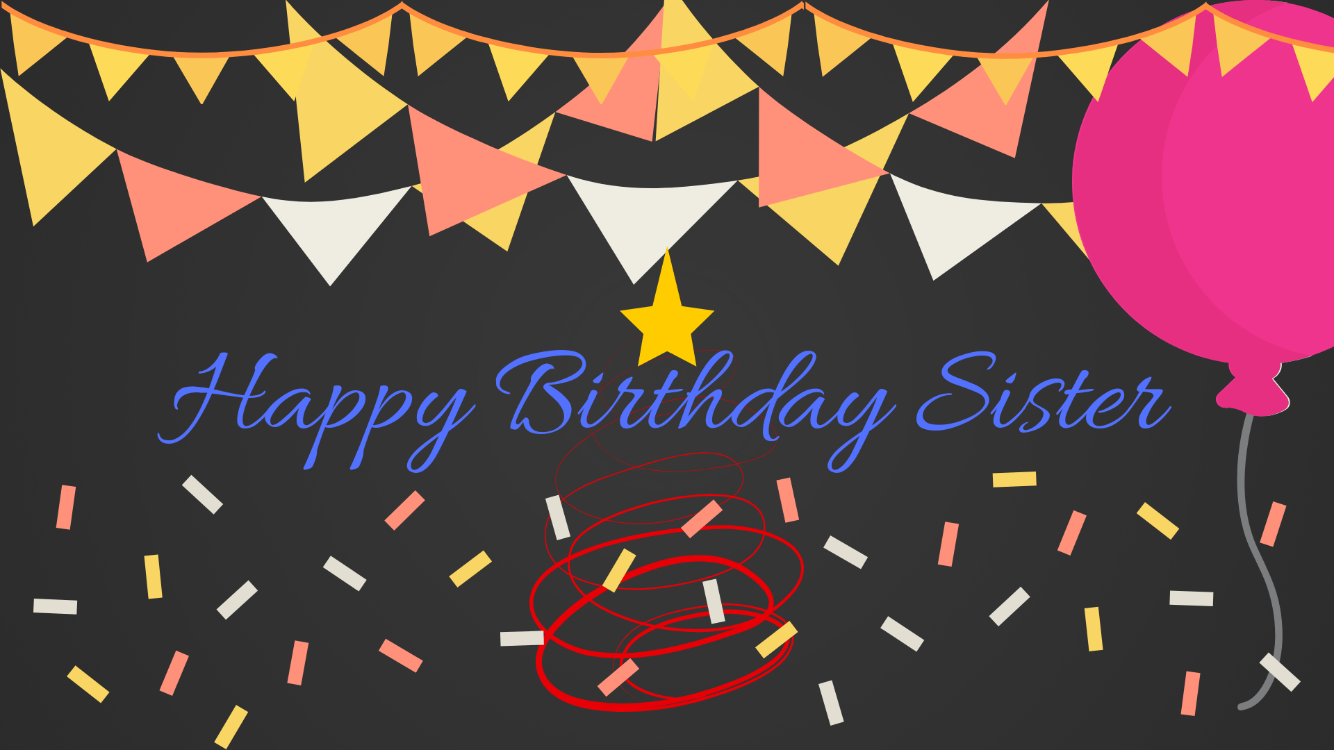 Happy Birthday Sister Wallpapers Hd Background Images - Graphic Design - HD Wallpaper 