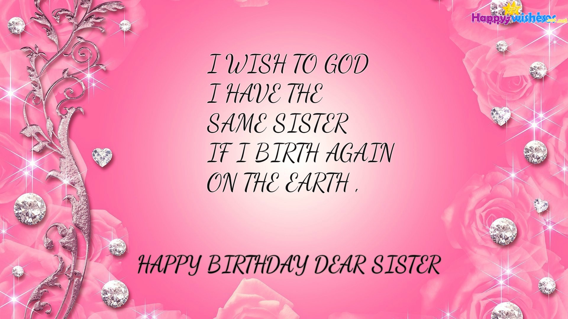 Happy Birthday Sister Wallpapers Hd Download Free - Background Beauty
