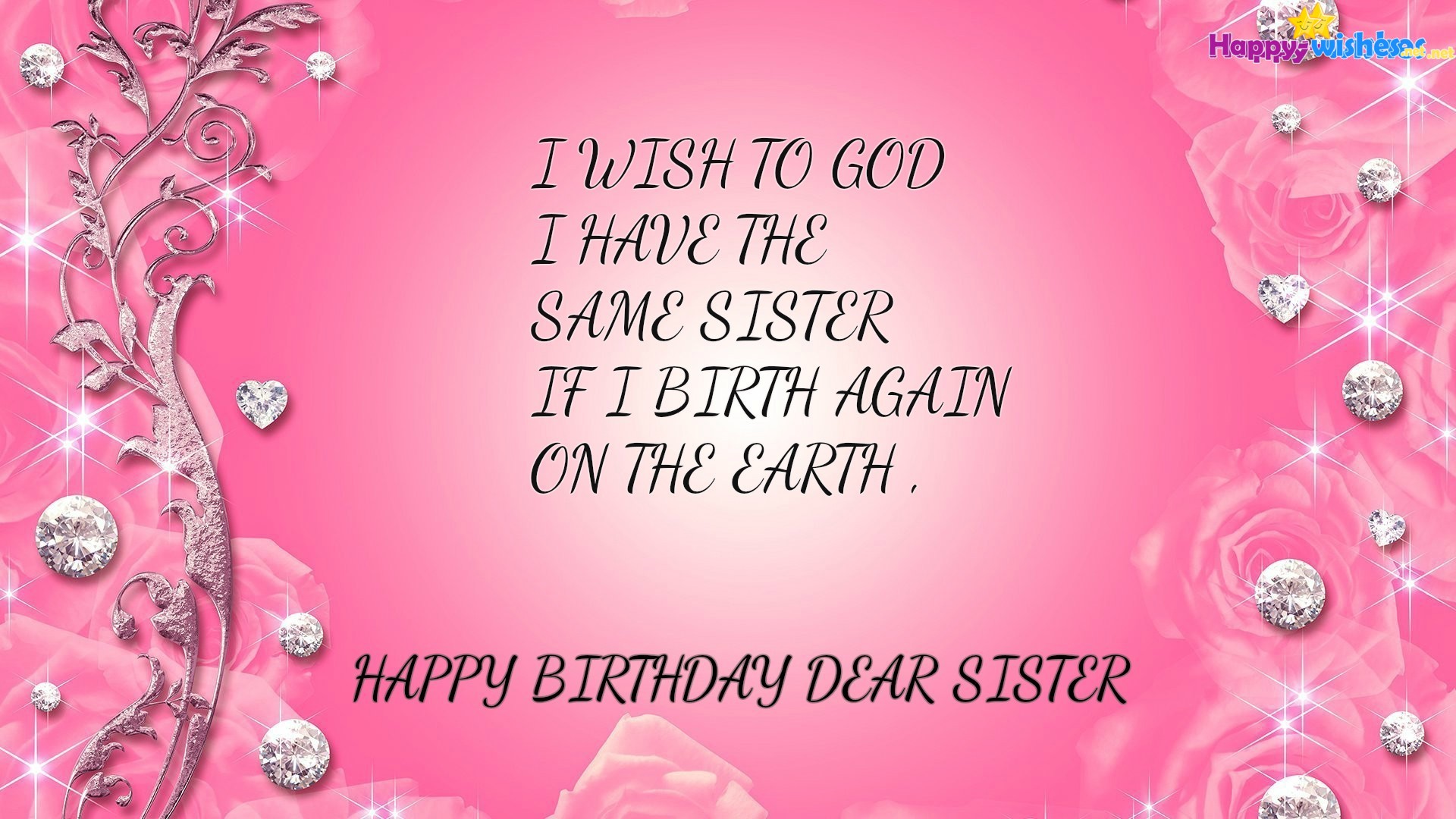 Happy Birthday Sister Wallpapers Hd Download Free - Background Beauty Hd Pink - HD Wallpaper 