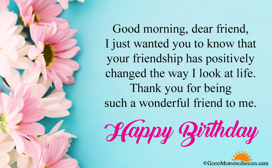 Good Morning Happy Birthday Greeting Wishes Wallpaper - Quotes - HD Wallpaper 