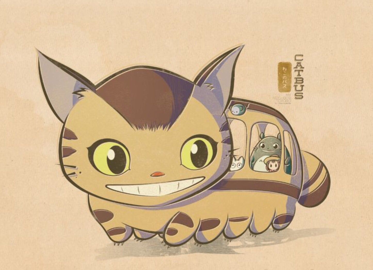 Chibi Chat Bus So Cute Totoro Totoro Totoro Totoro Cute 1446x1048 Wallpaper Teahub Io