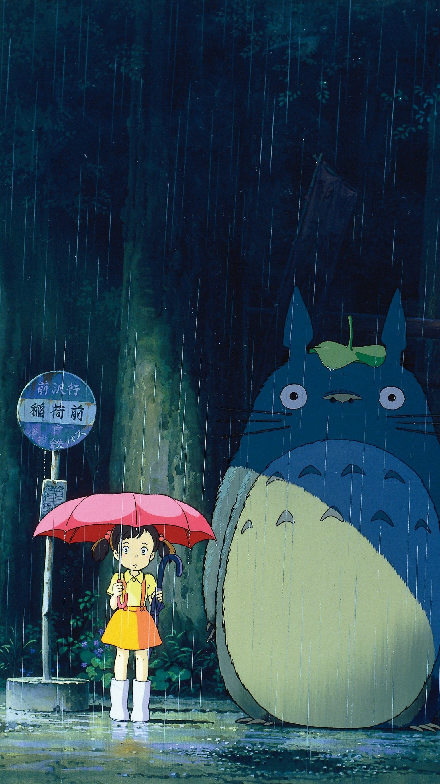 My Neighbor Totoro Phone Wallpaper - Studio Ghibli Wallpaper Phone - HD Wallpaper 