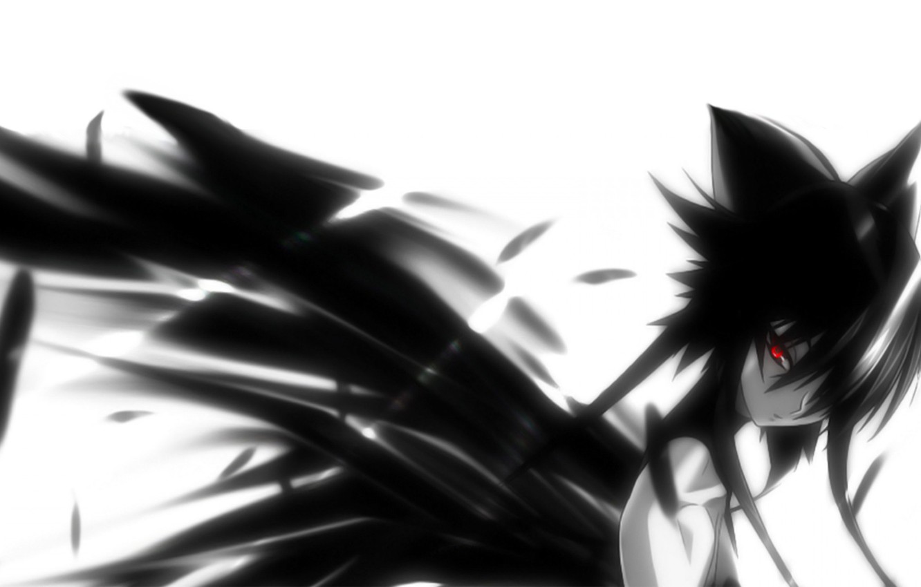 Photo Wallpaper Eyes, Girl, Wings, Angel, Girl, Anime, - Angel Of Death Anime Boy - HD Wallpaper 