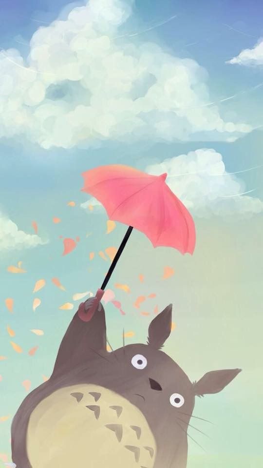 Totoro Phone Wallpaper - Cute Studio Ghibli Wallpaper Phone - HD Wallpaper 