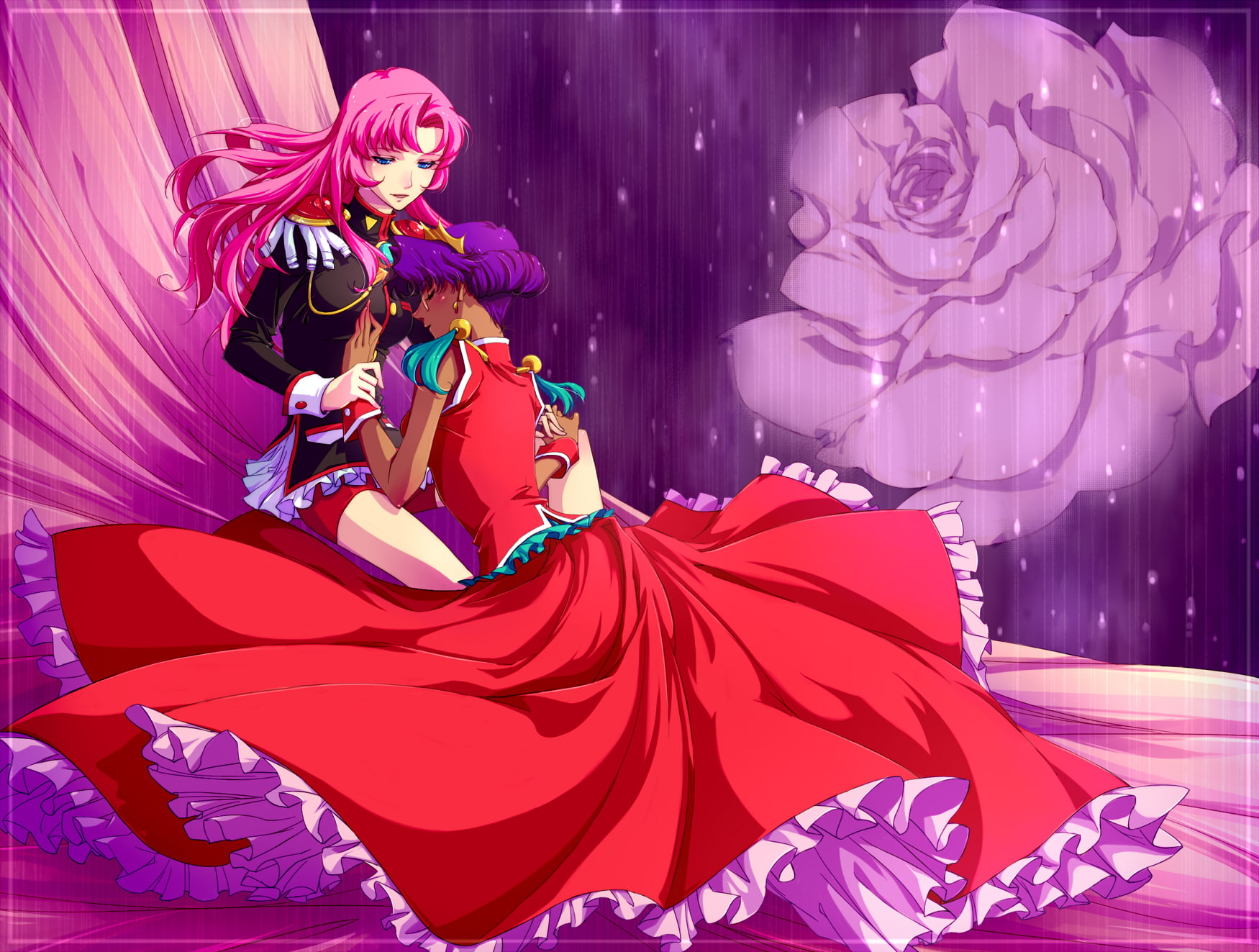 Utena Tenjou And Anthy Himemiya - HD Wallpaper 