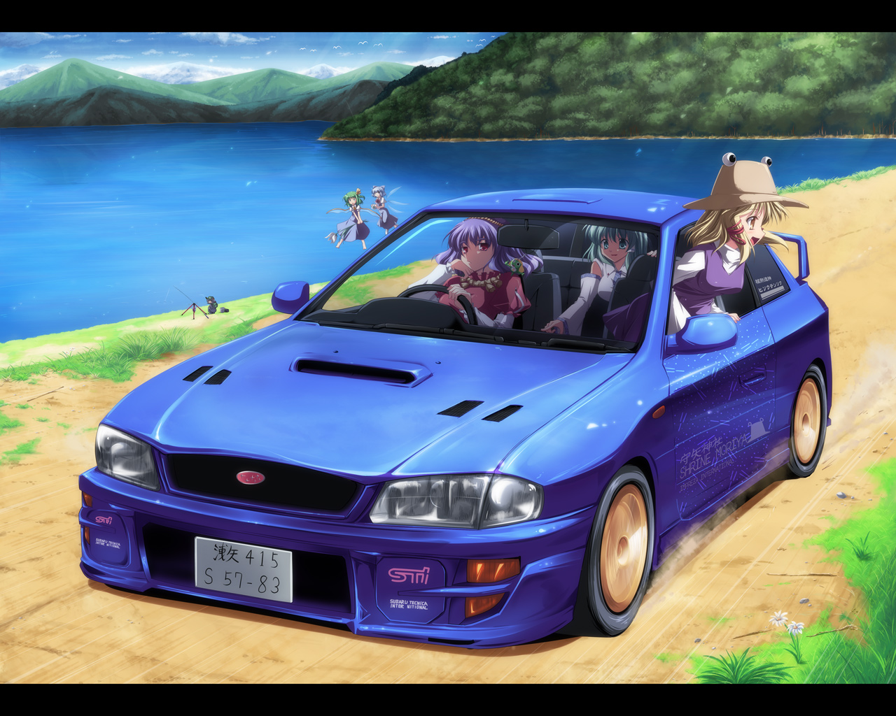 Touhou X Initial D - HD Wallpaper 