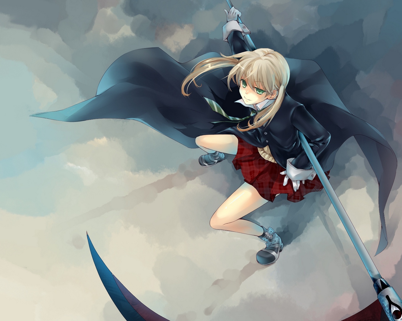 Wallpaper Anime, Girl, Air, Guns, Coat, Commitment - Anime Girl With A Gun - HD Wallpaper 
