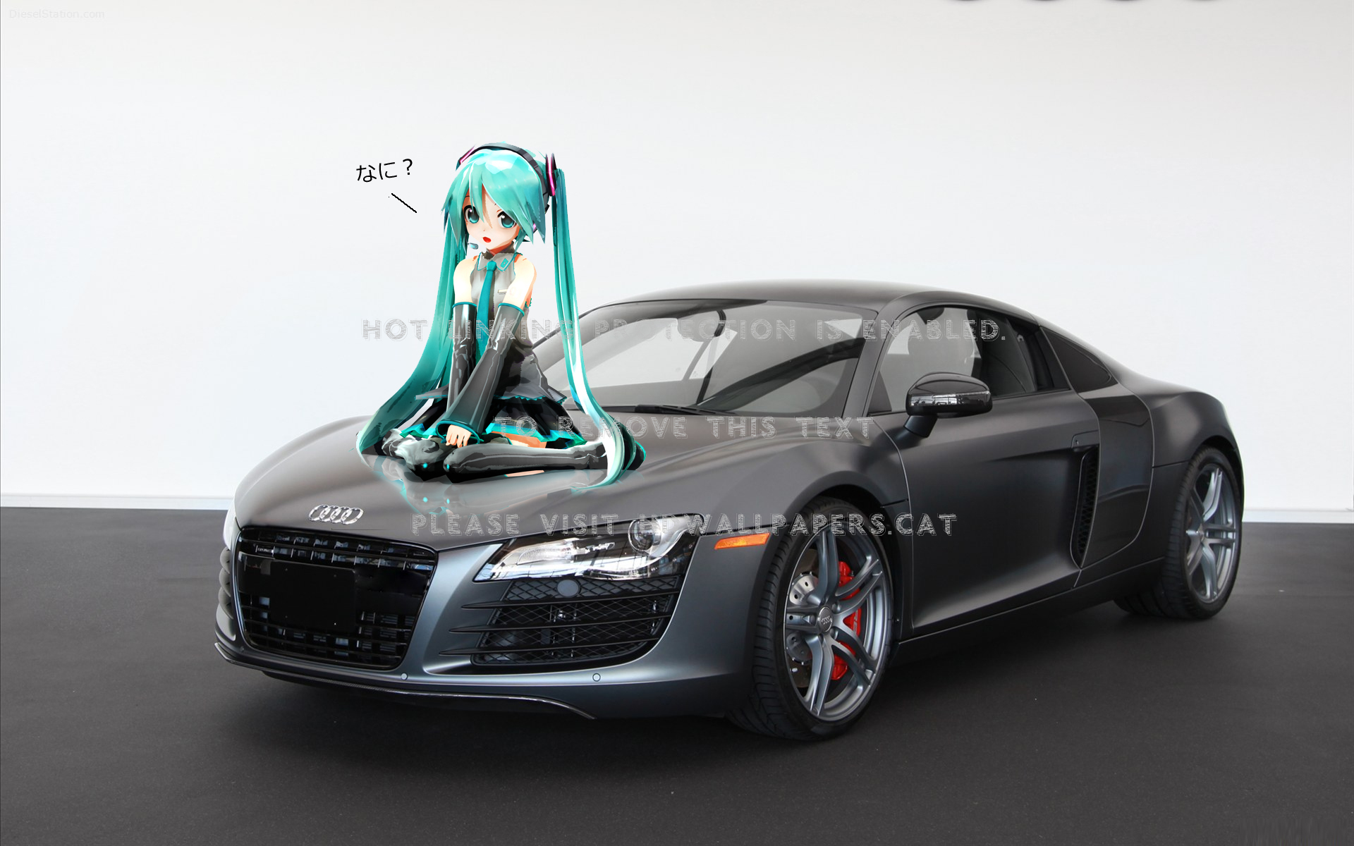 Hatsune Miku S Car Audi Vocaloids R8 Anime - 2012 Audi R8 - HD Wallpaper 