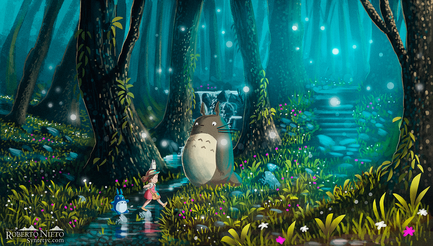 My Neighbor Totoro 1500x851 Wallpaper Teahub Io