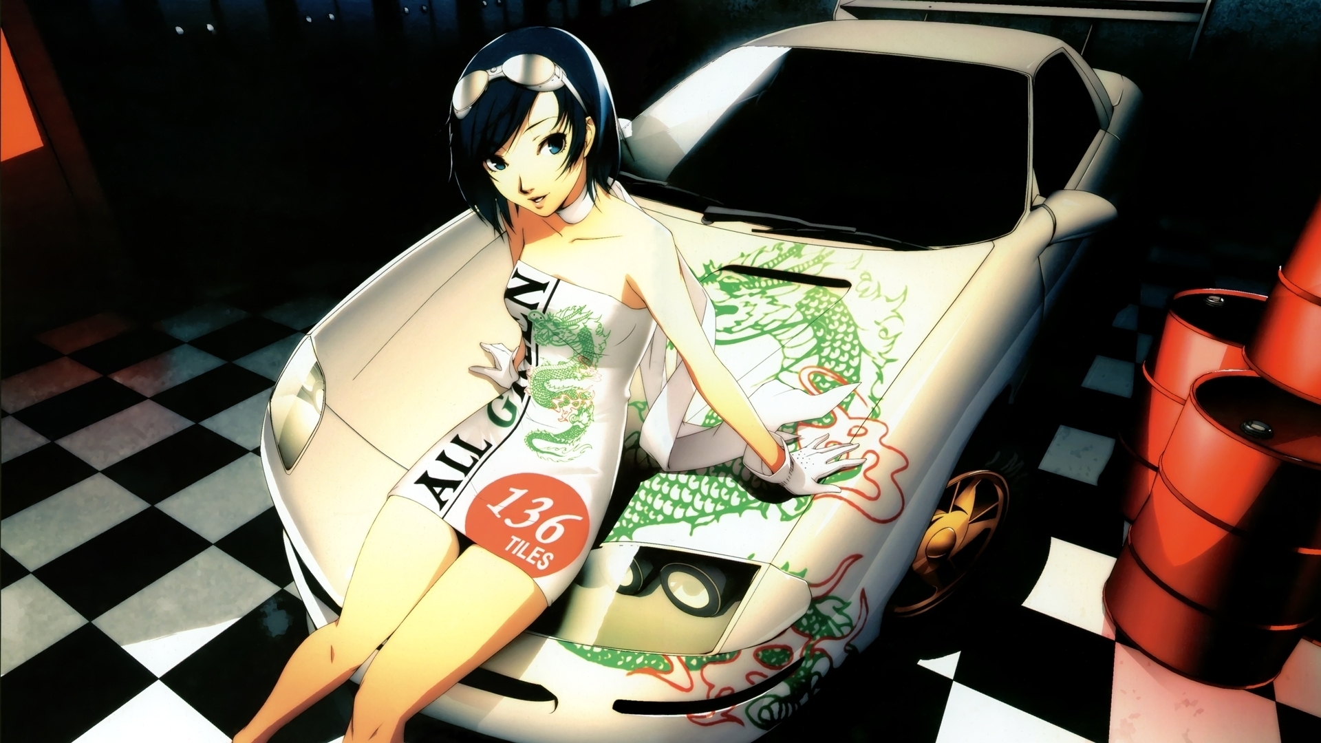 Anime Girl Car Wallpaper - 1920x1080 Wallpaper 