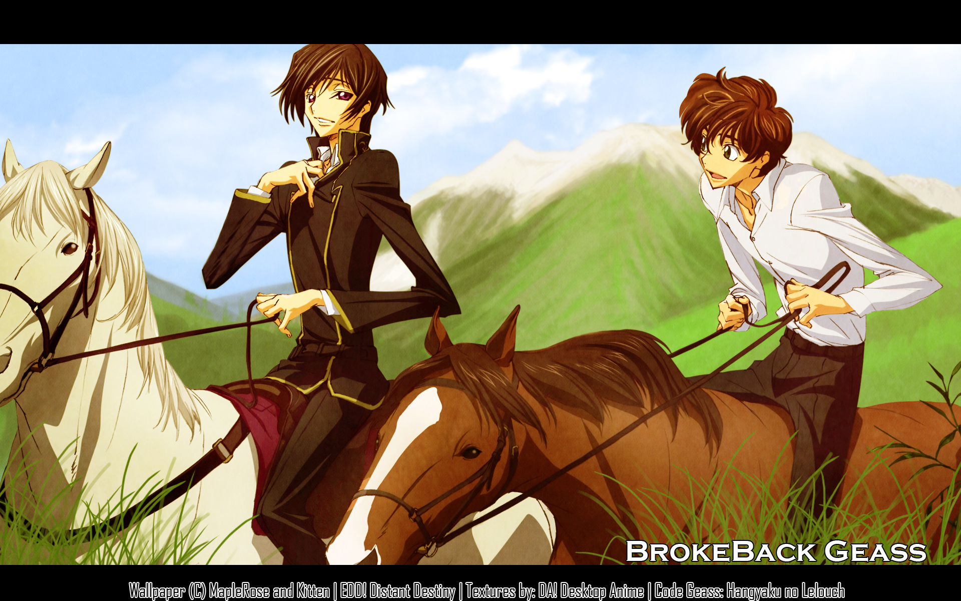 Lelouch Of The Rebellion, Suzaku Kururugi, Lelouch - Code Geass Lelouch And Suzaku - HD Wallpaper 