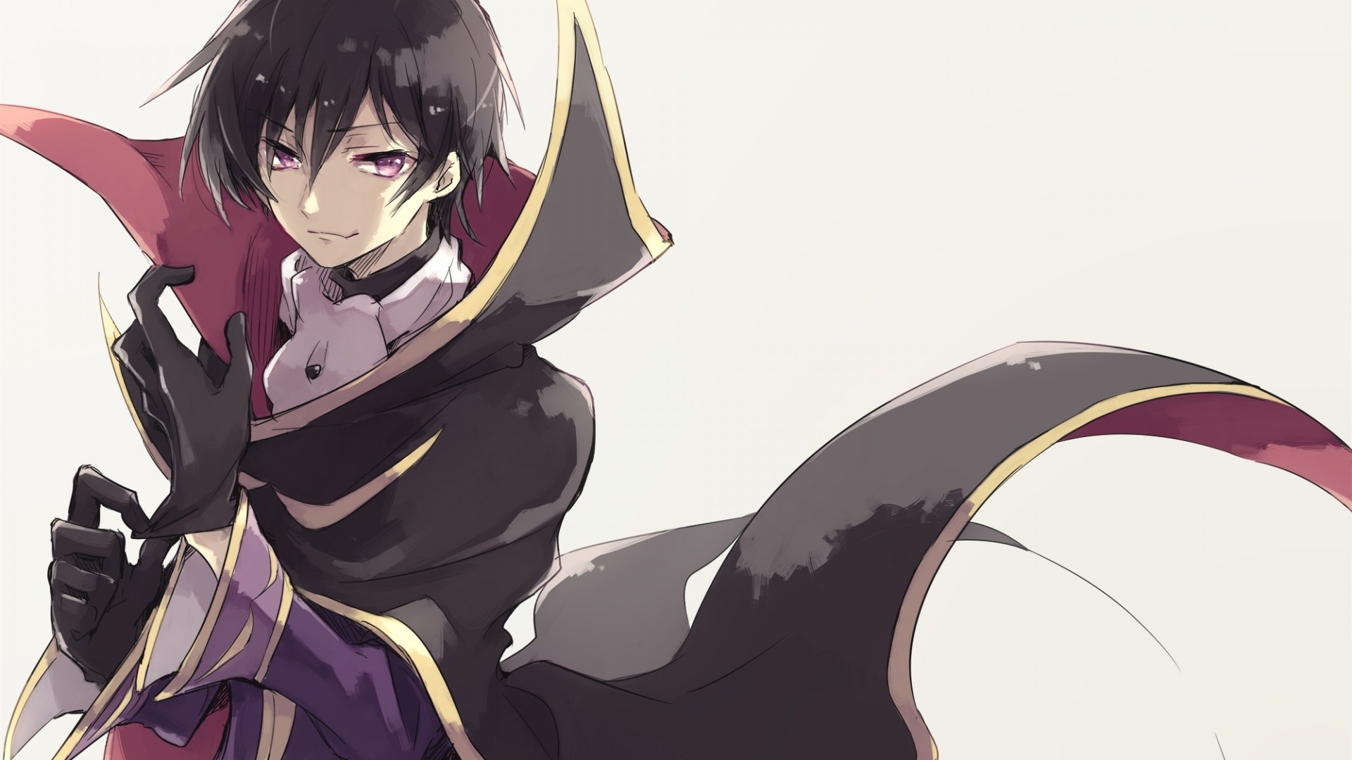 Lelouch Vi Britannia Cape Gloves Code Geass 19x1080 Wallpaper Teahub Io