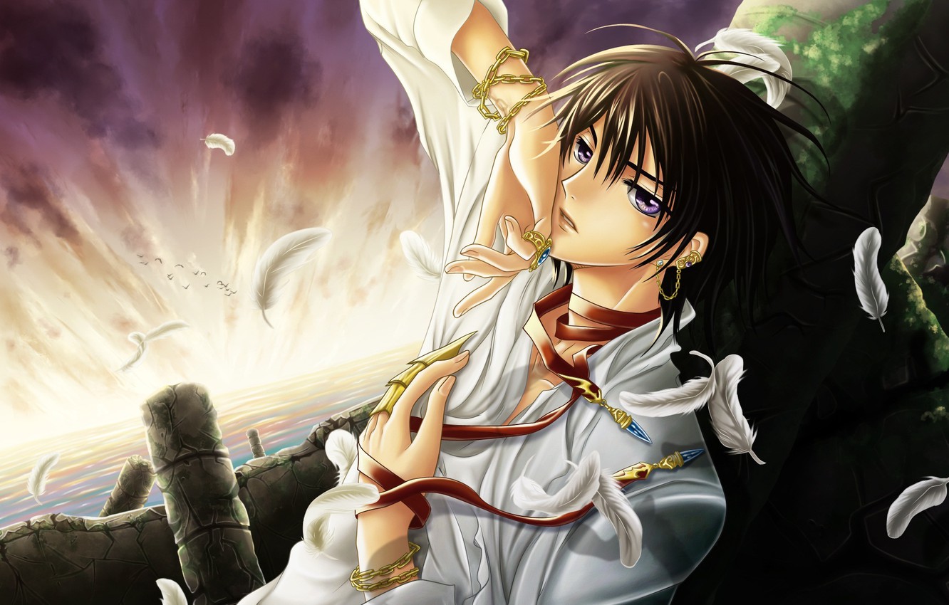 Photo Wallpaper Anime, Art, Guy, Code Geass, Code Geass, - Anime Boy Brown Hair - HD Wallpaper 