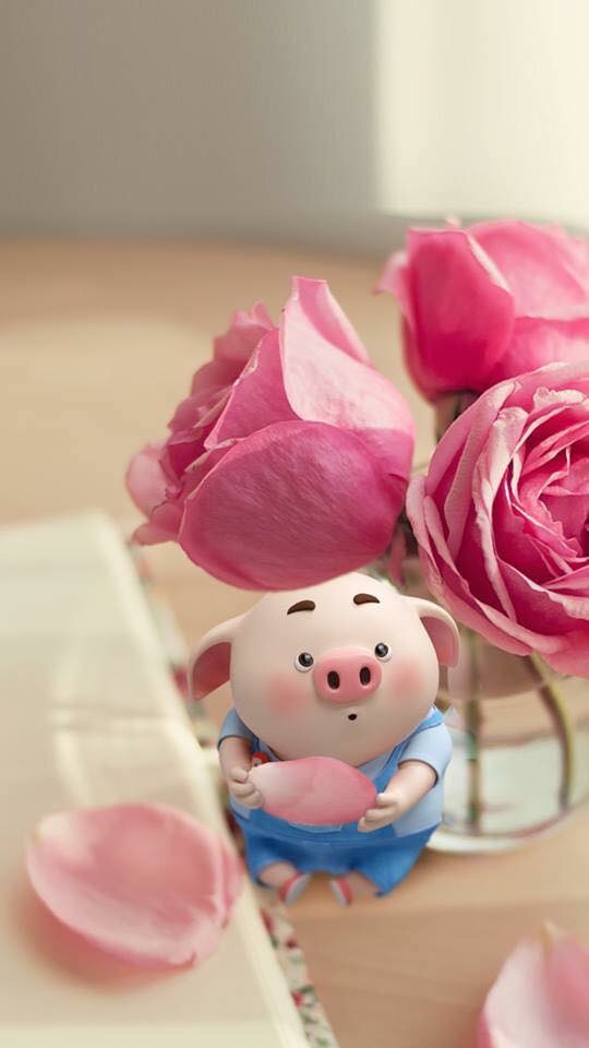 Pig Cute Wallpaper Pig Oneplus 42 - Hello November Pink - HD Wallpaper 