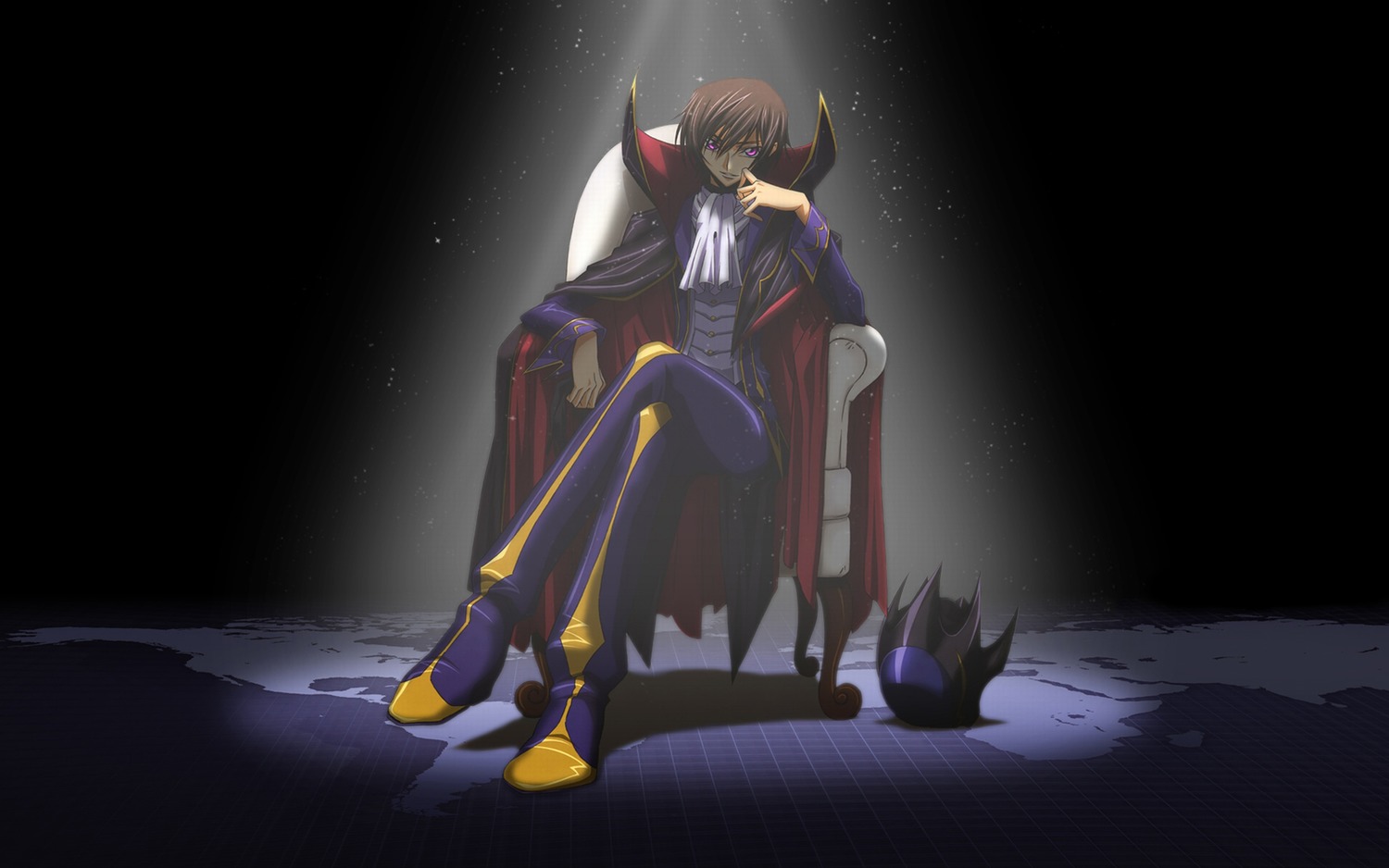 Code Geass Emperor Lelouch Lamperouge Male Wallpaper - Code Geass Zero - HD Wallpaper 