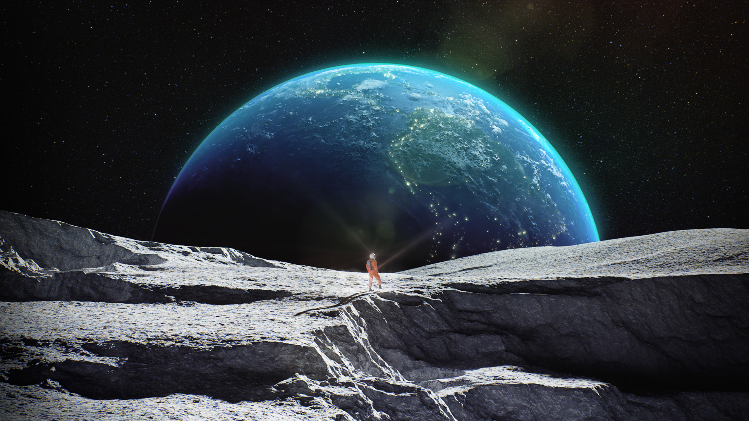 Astronaut In Outer Space - Astronaut In Space - HD Wallpaper 