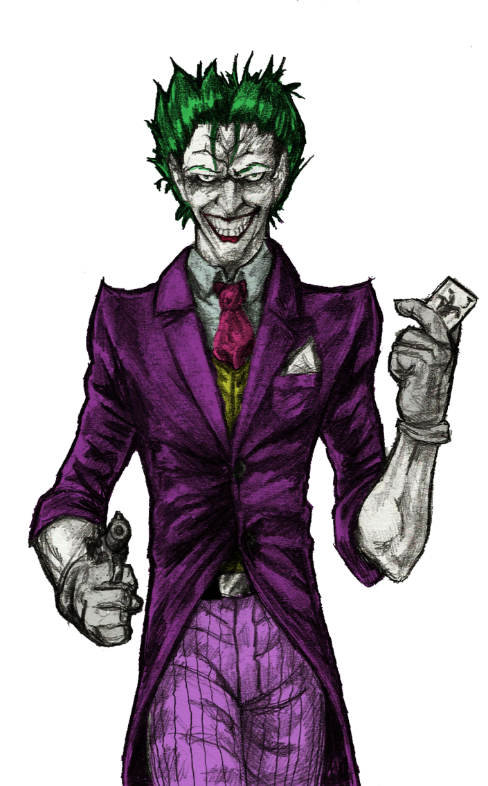Joker Png - Drawing Joker - HD Wallpaper 