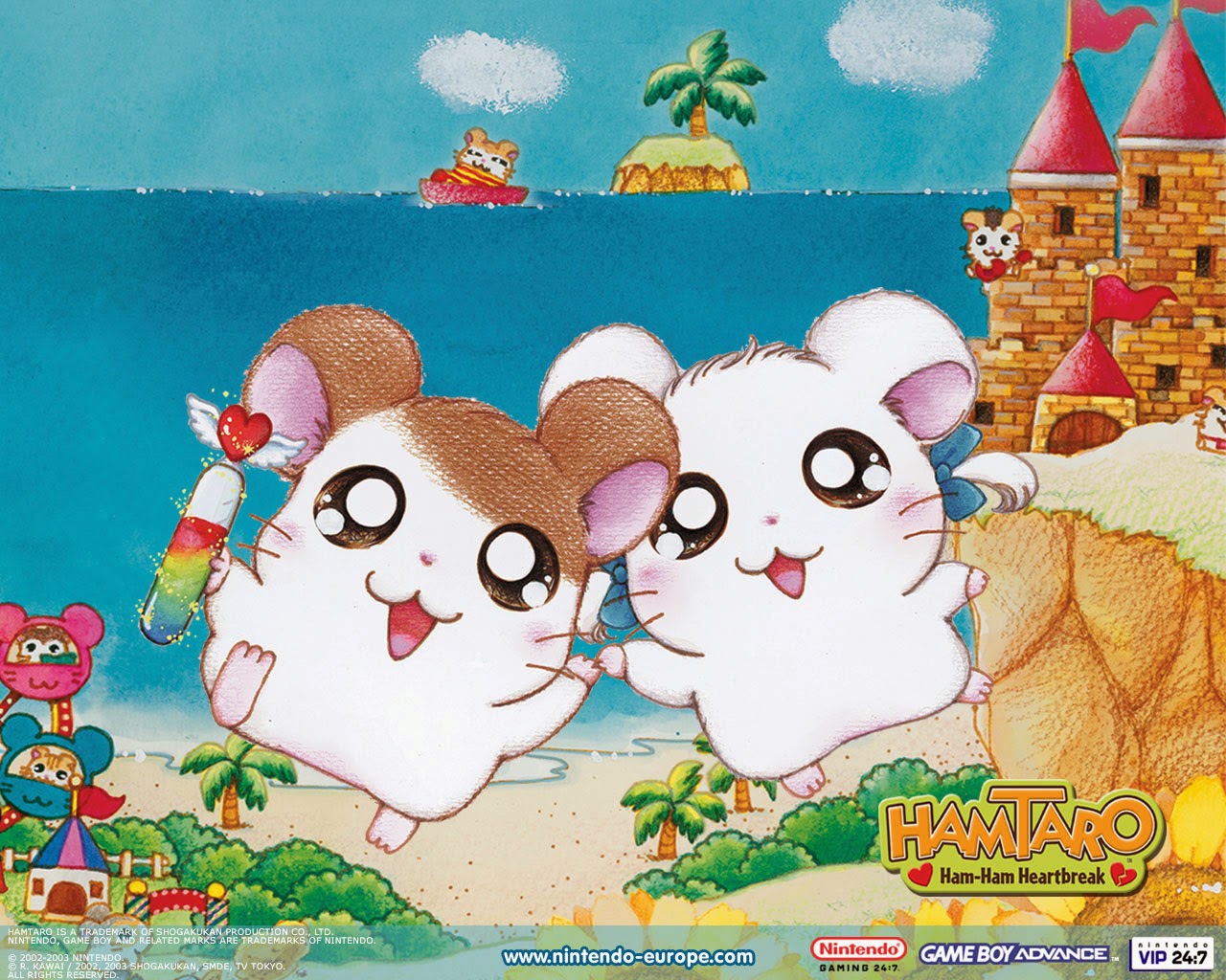 Hamtaro Ham Ham Heartbreak - HD Wallpaper 