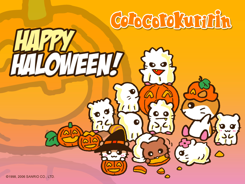 Halloween Kuririn - Sanrio Halloween Background - HD Wallpaper 