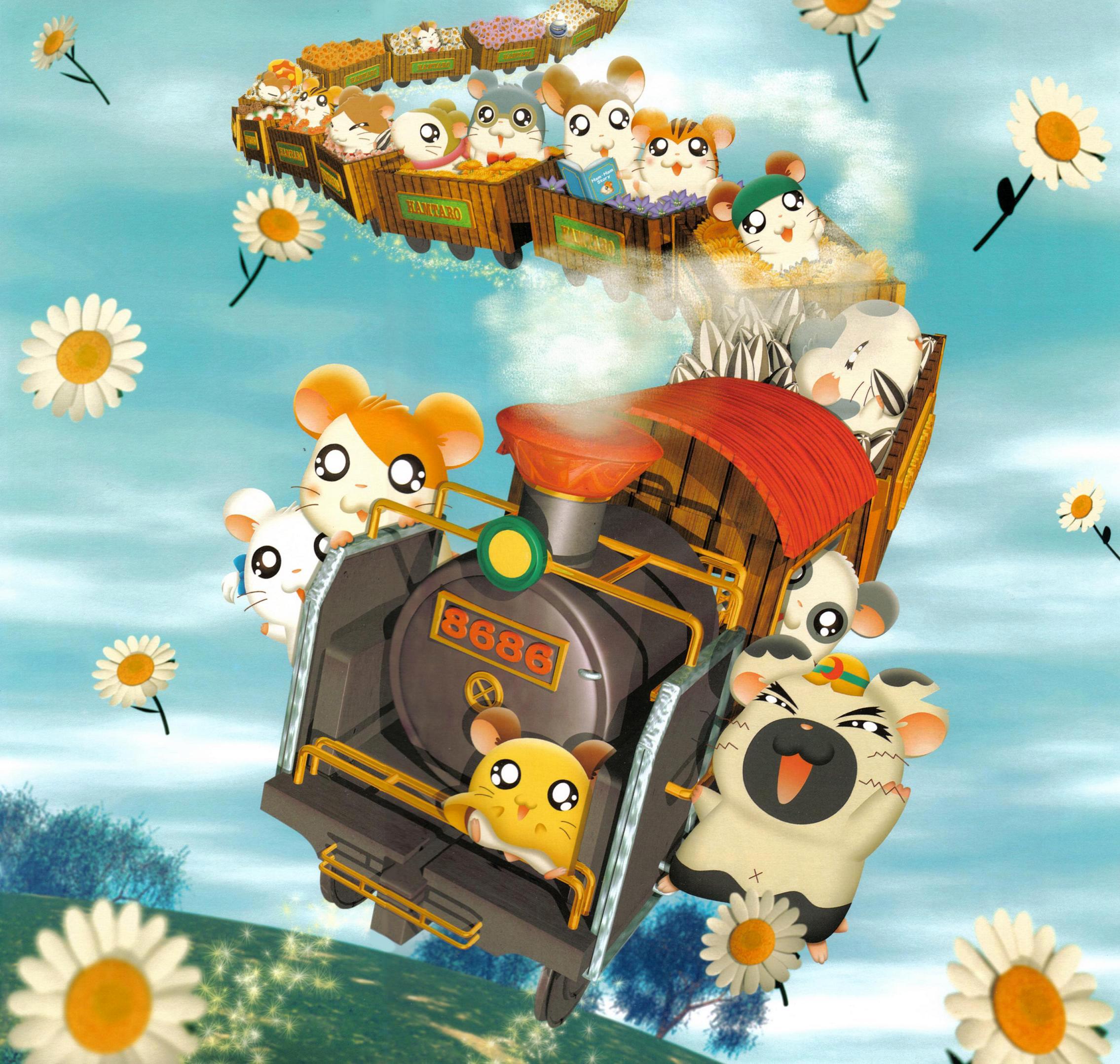 Hamtaro - Hamtaro Ham Ham Express - HD Wallpaper 