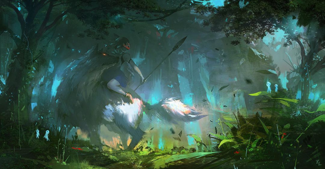 Android, Iphone, Desktop Hd Backgrounds / Wallpapers - Ross Draws Princess Mononoke - HD Wallpaper 