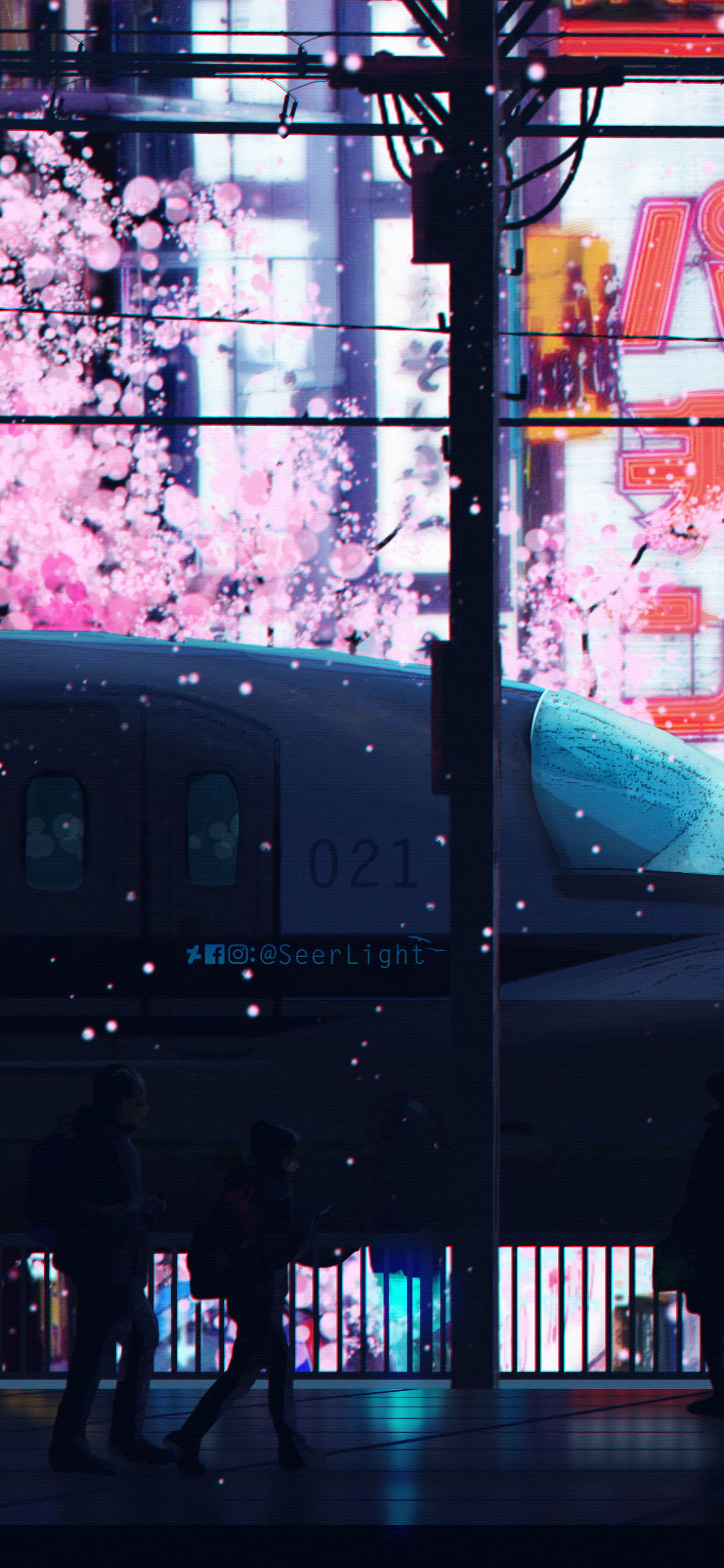 Anime City Wallpaper Phone - HD Wallpaper 