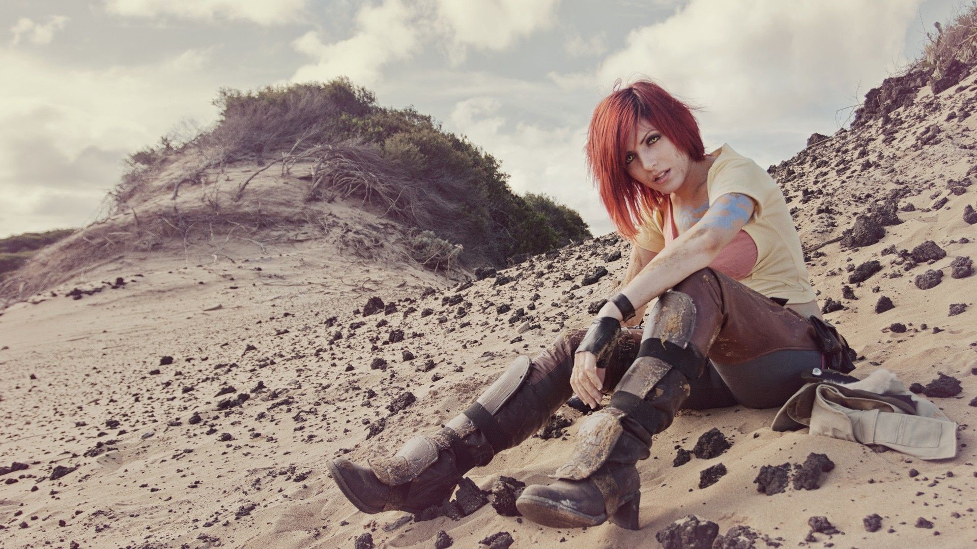 Cosplay Borderlands Redhead Hd Wallpaper - Borderlands Lilith Wallpaper Iphone - HD Wallpaper 