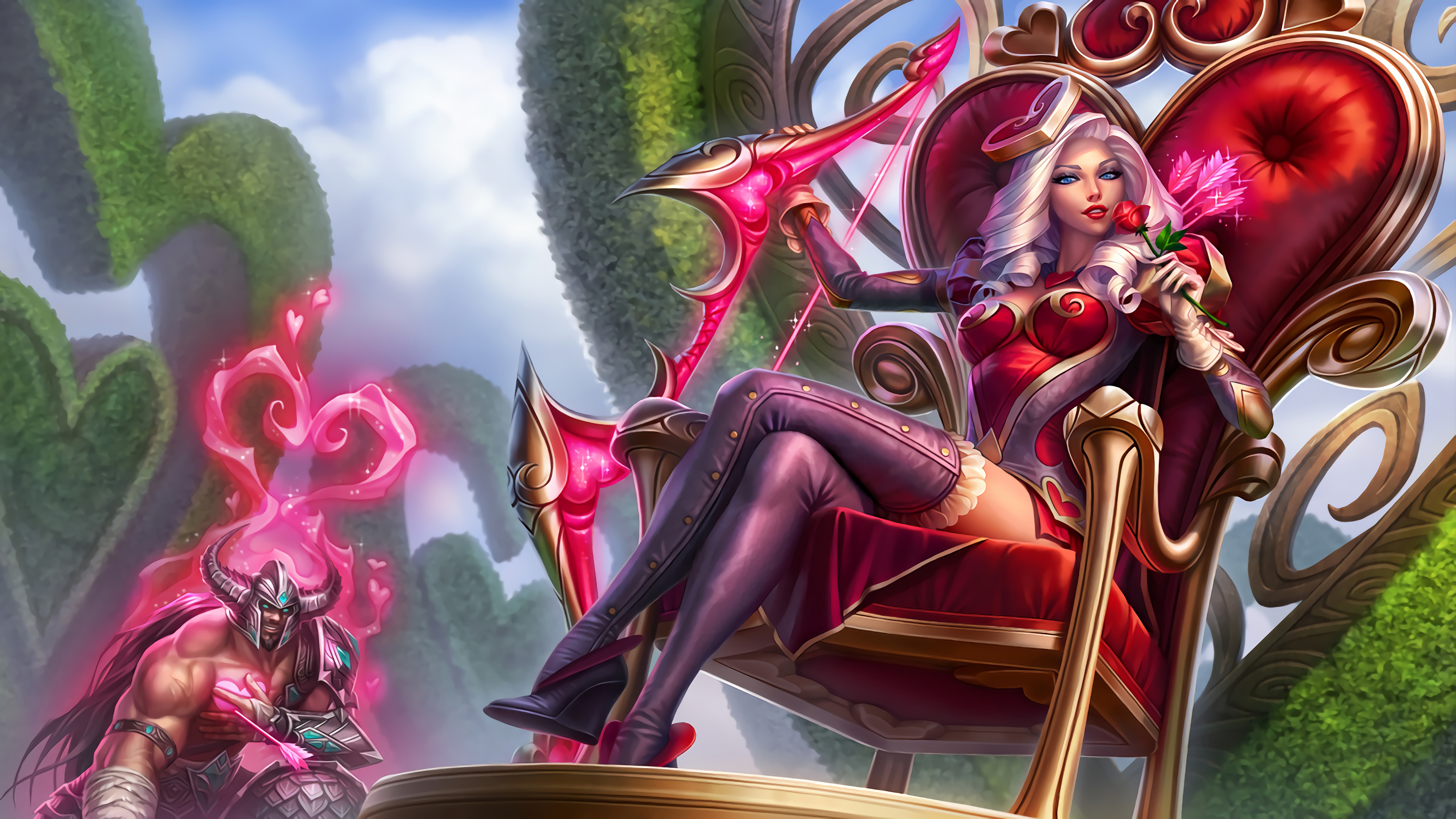 Heartseeker Ashe Splash Art - HD Wallpaper 