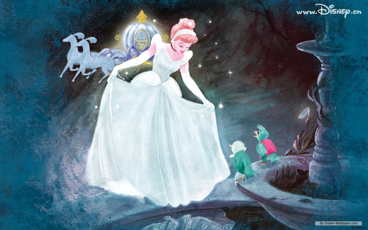Free Cartoon Wallpaper - Cinderella Hd - 1280x800 Wallpaper 