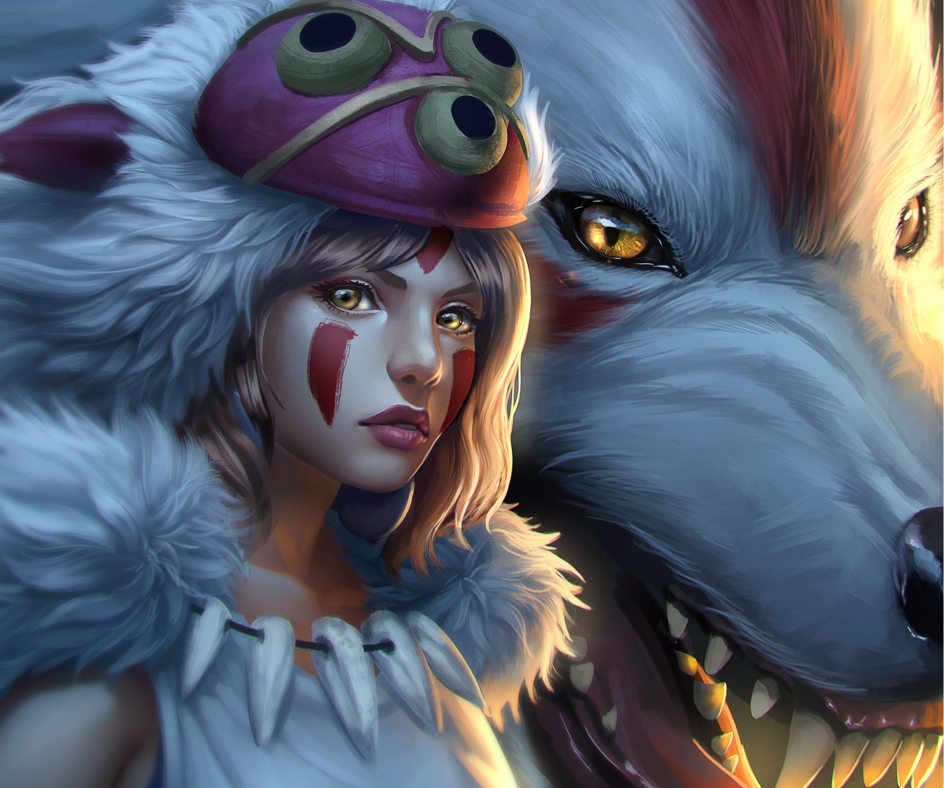 Princess Mononoke Fan Art - HD Wallpaper 