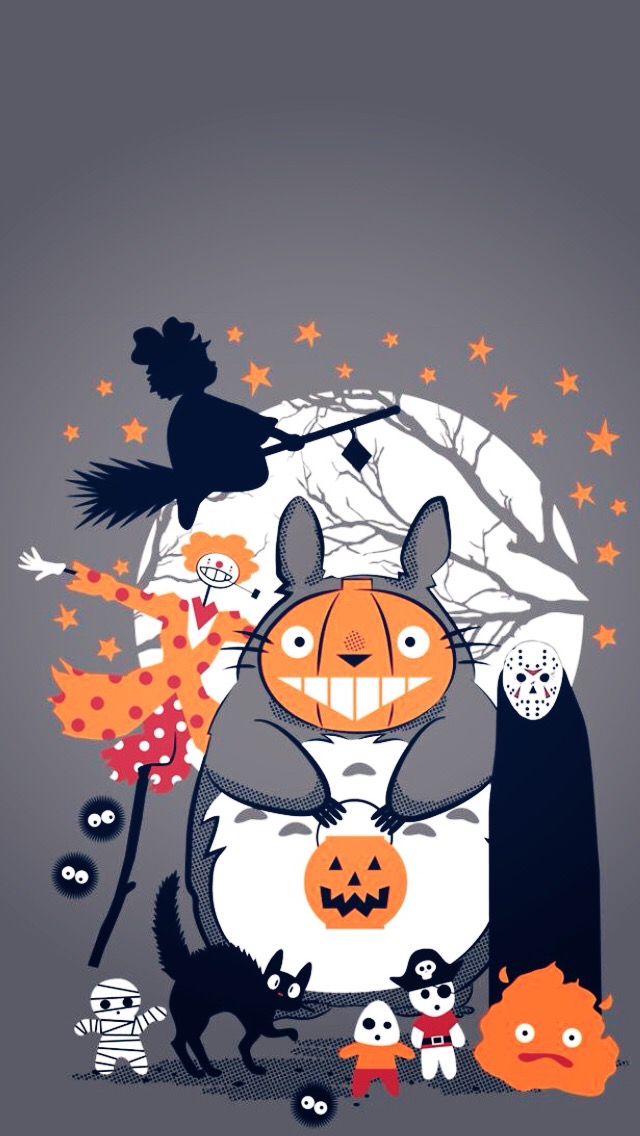 #hayomiyazaki #totoro #spiritedaway #howlsmovingcastle - Ghibli Halloween Art - HD Wallpaper 