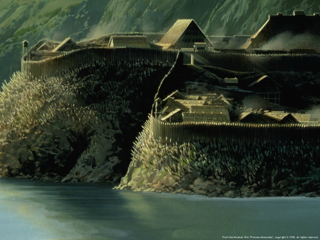 Princess Mononoke Iron Town - HD Wallpaper 