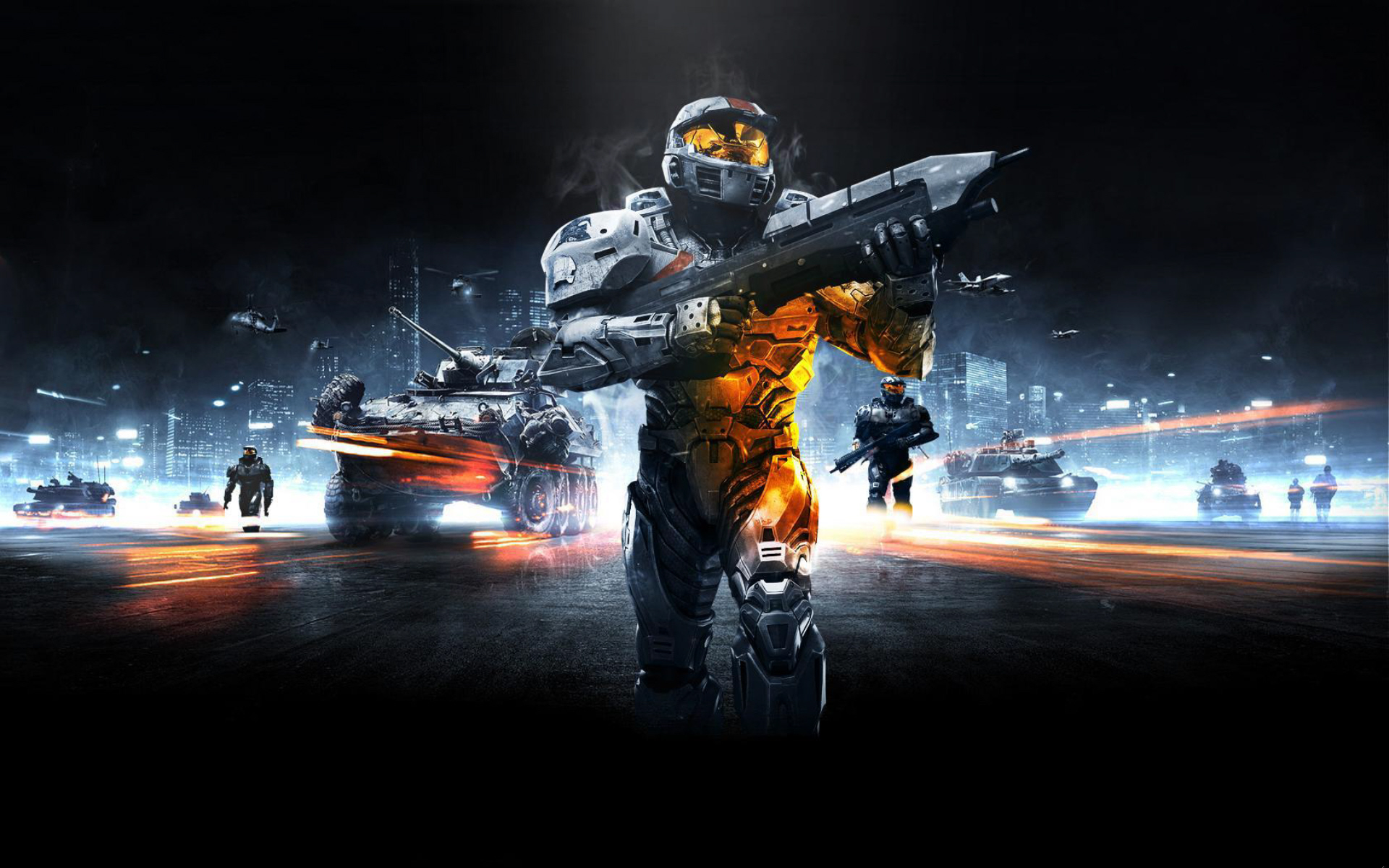 Master Chief Battlefield 3 Halo Wallpaper - Halo Battlefield 3 - HD Wallpaper 