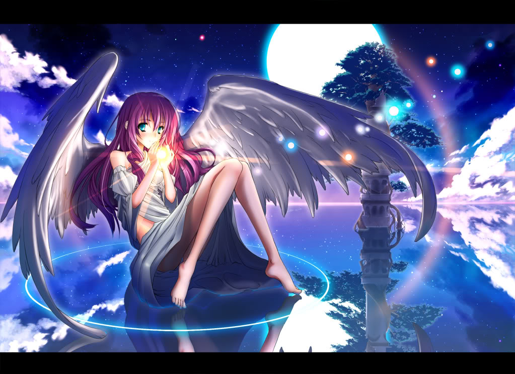 Anime, Angel, And Wings Image - Red Haired Anime Angel Girl - HD Wallpaper 