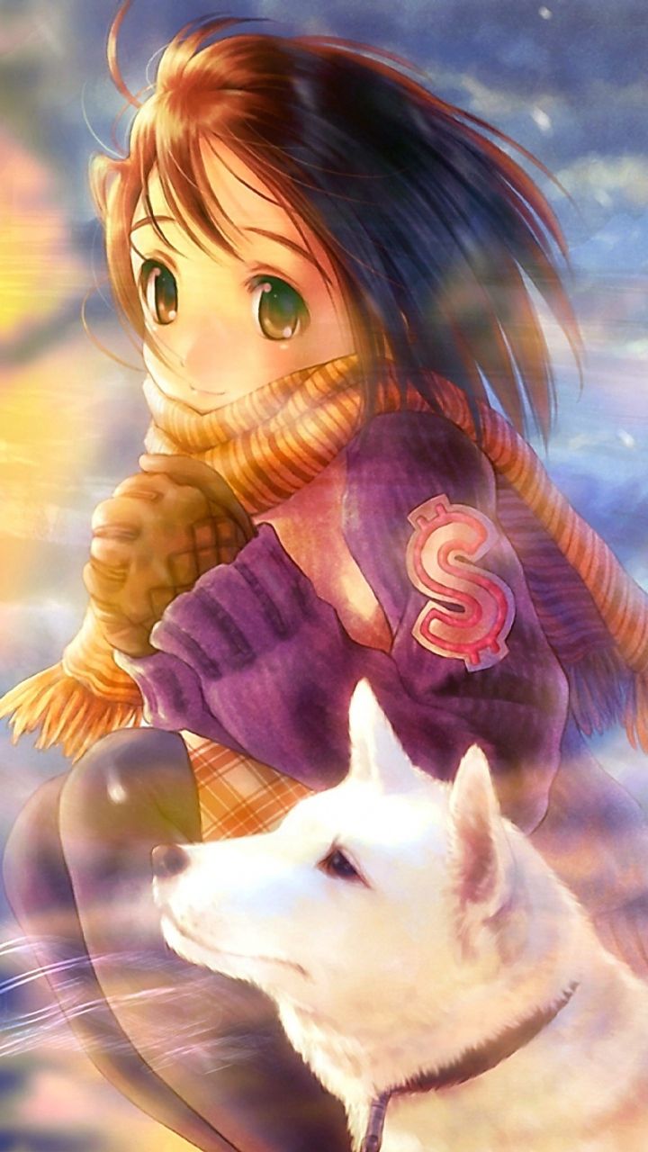 Girl Anime Wallpaper Sea - HD Wallpaper 