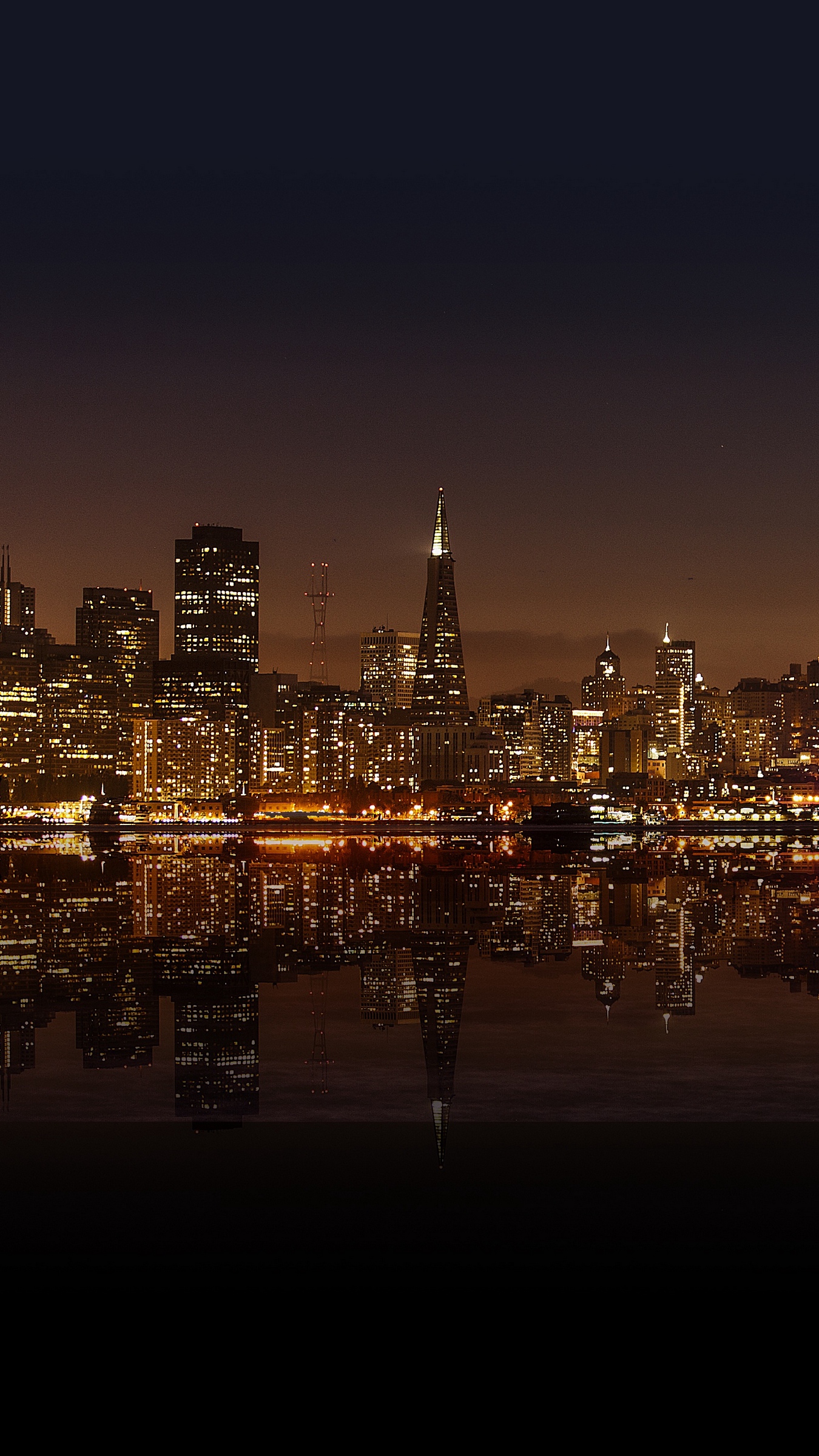 Wallpaper San Francisco, Night City, Panorama - Los Angeles Economy - HD Wallpaper 