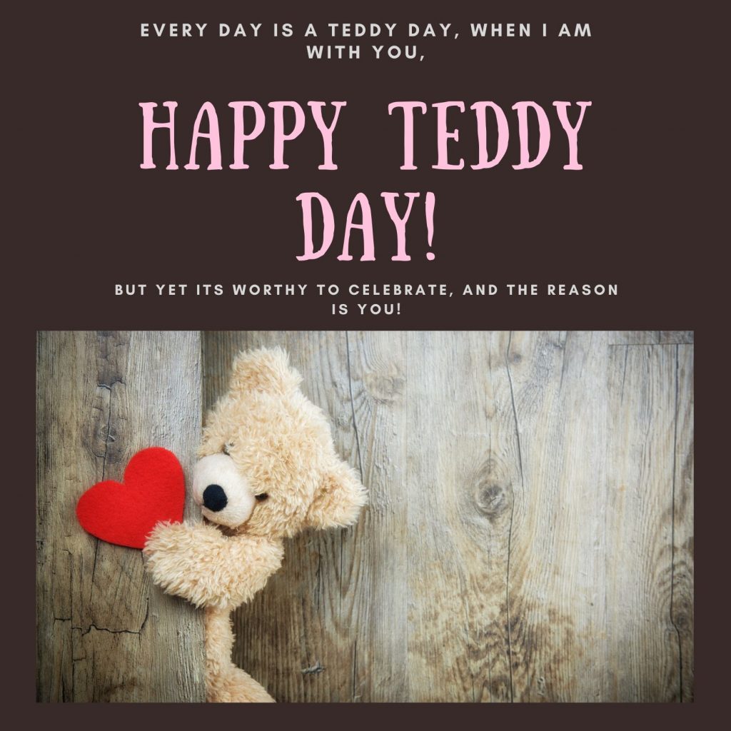 Happy Teddy Day 2020 Image For Free Download - Boyfriend Cute Good Mrng - HD Wallpaper 