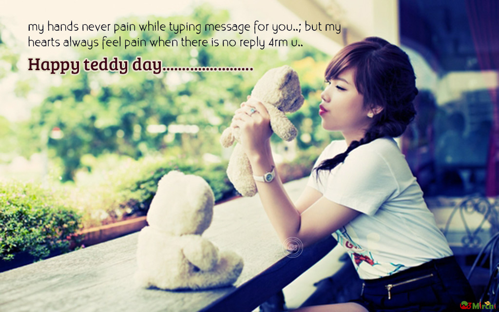Happy Teddy Day Hd - HD Wallpaper 