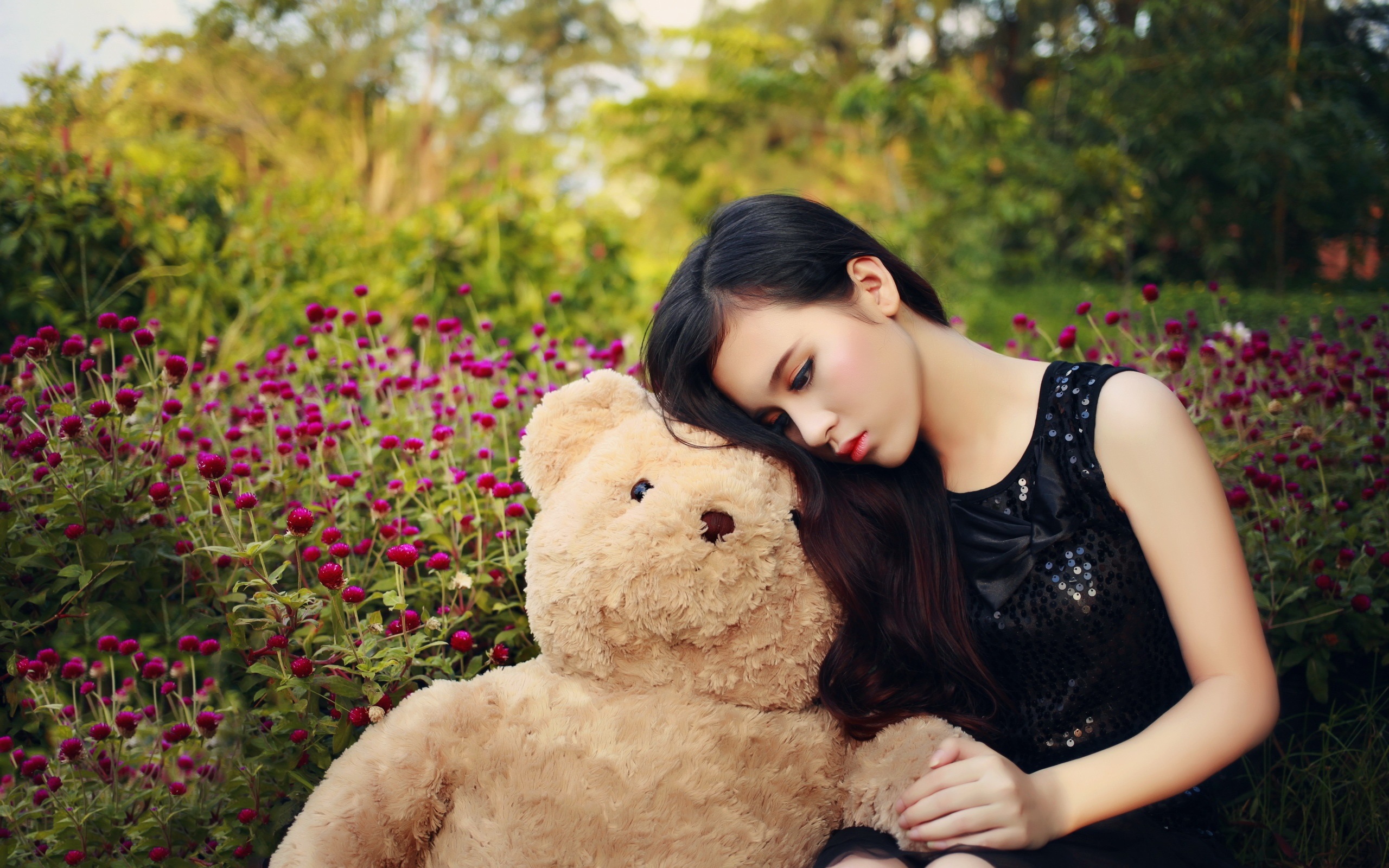 Sad Teddy Bear Hd Wallpaper - HD Wallpaper 