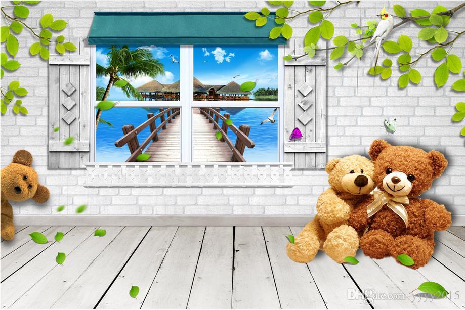 Teddy Bear Green Background Hd - HD Wallpaper 