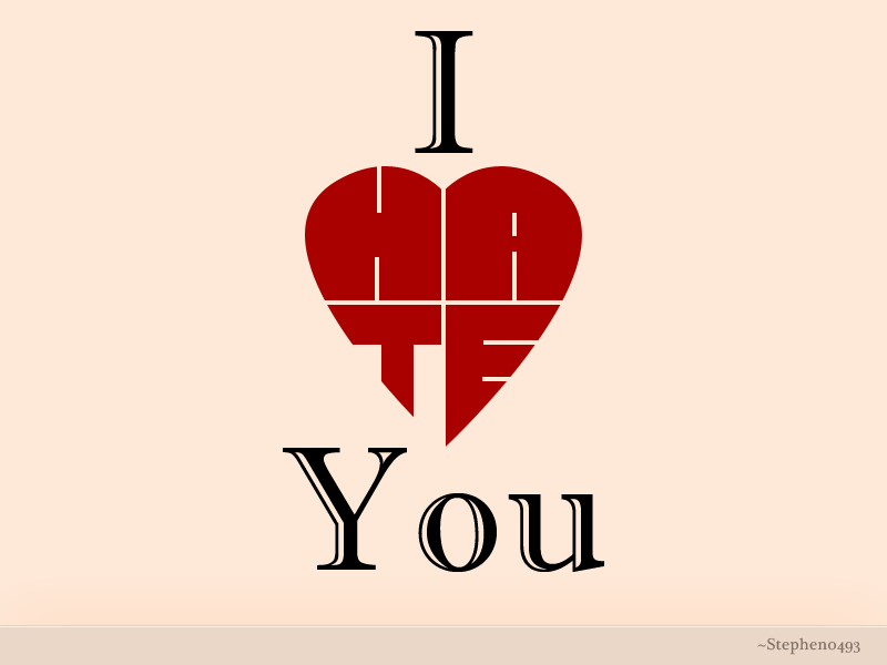 I Hate You Heart Picture For Facebook - Love Hate You - 800x600 Wallpaper -  