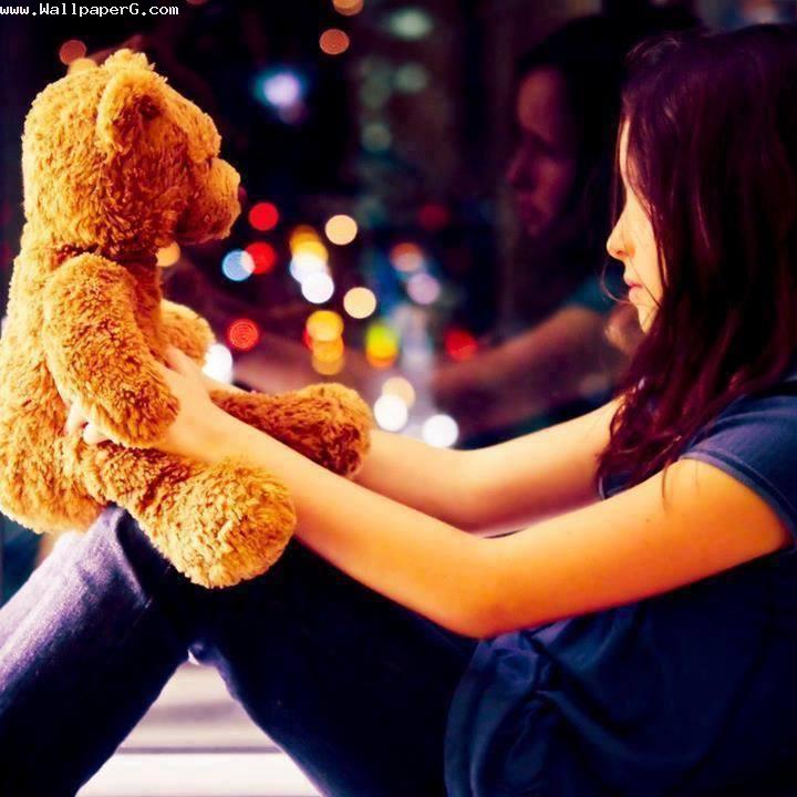 Sad Teddy Bear Hd Wallpaper - HD Wallpaper 