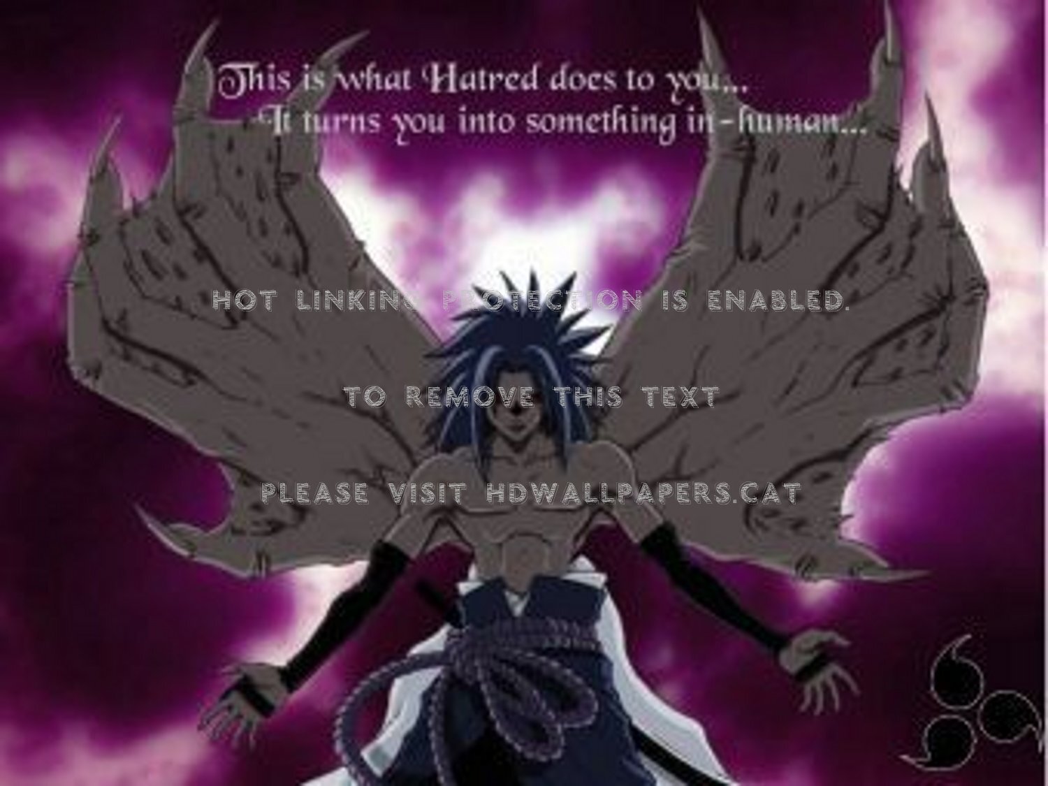 Sasuke S Hatred Lvl 2 Curse Mark Anime - Sasuke Demon - HD Wallpaper 