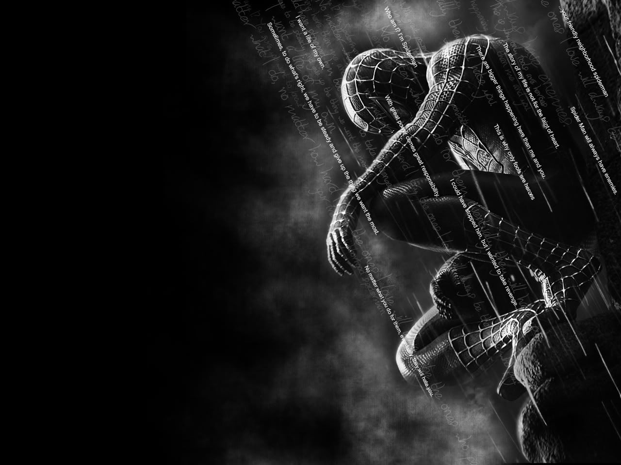 Black Spiderman 1280x960 Wallpaper teahub.io