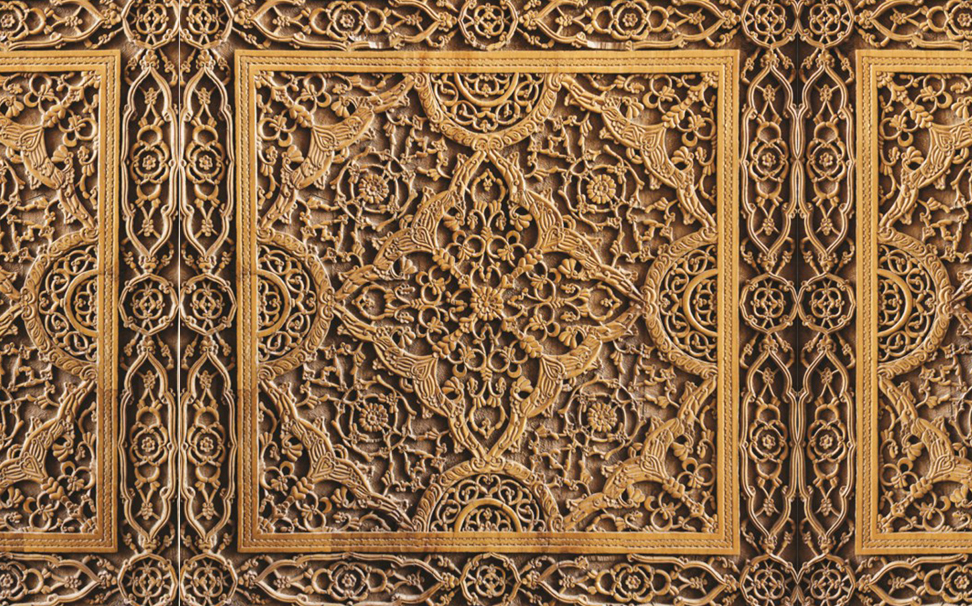 Traditional Easr Pattern Decoration On Wood - Motif - HD Wallpaper 